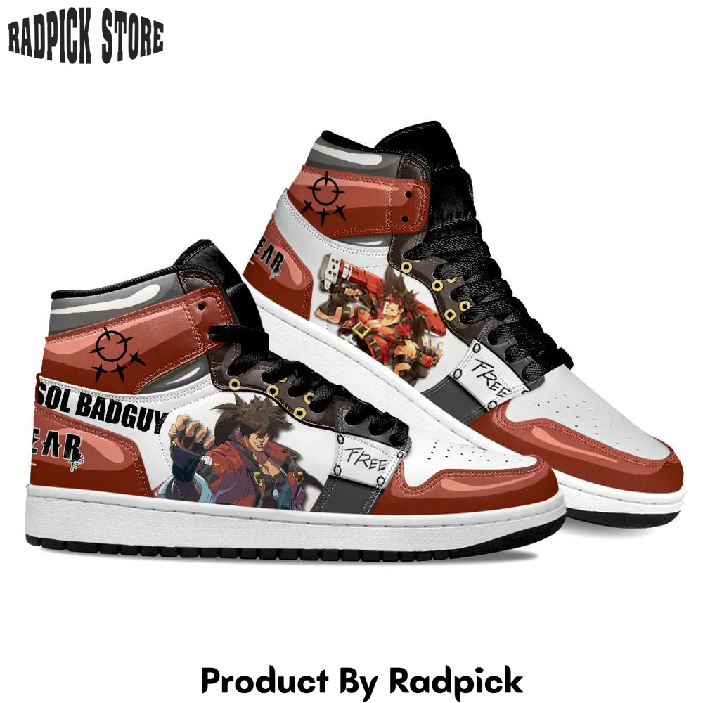 Guilty gear sol badguy air jordan high top sneakers anime mn13  rp0244520